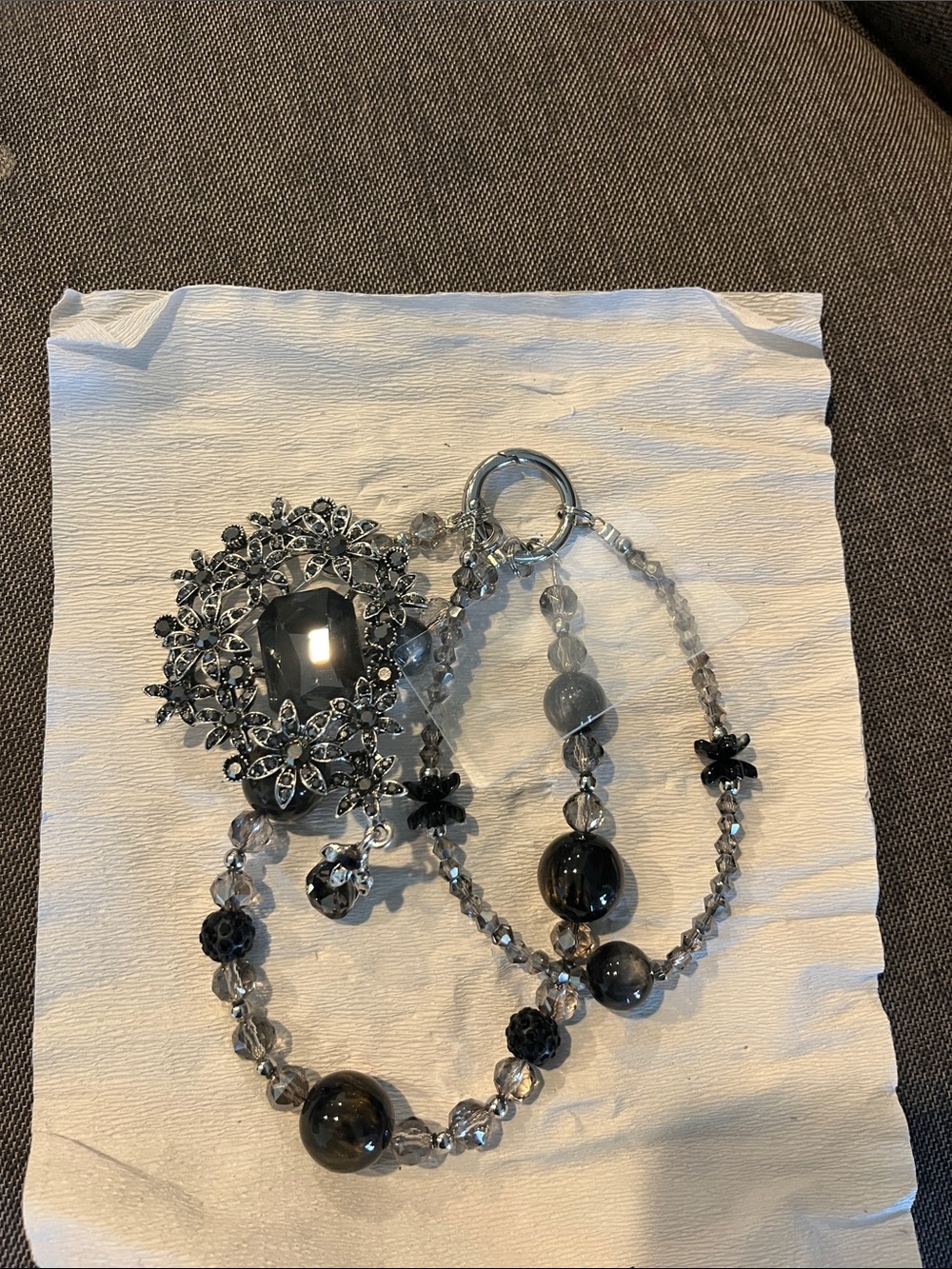 Beaded phone charm
